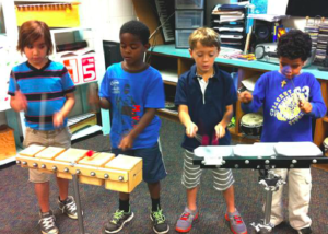 Young percussionists