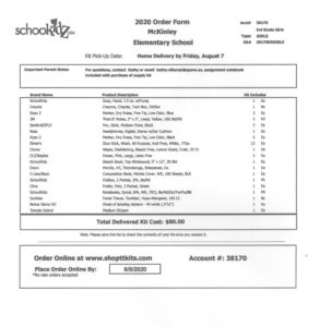 Third Grade Supply List 2020-21 Girls3rd Grade GIRLS Supply List
