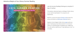 Arlington Public Library Summer Reading